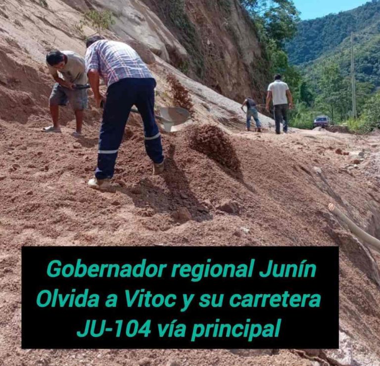 pobladores habilitan vía ju-104 vitoc chanchamayo