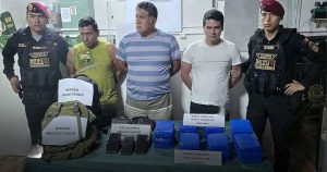 policia presento a detenidos que trasladaban presunta pbc en san ramon